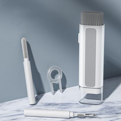 Compact Keyboard Cleaning Kit with Brush, Cloth & Spray – Computer & Laptop Cleaner